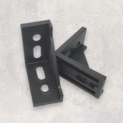 3060 Nylon Corner Bracket Black (Set of 4)