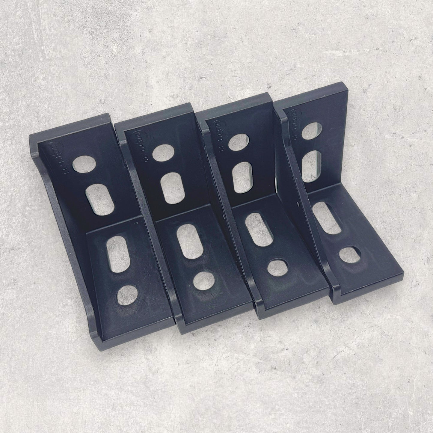 3060 Nylon Corner Bracket Black (Set of 4)