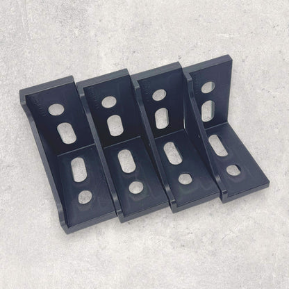 3060 Nylon Corner Bracket Black (Set of 4)