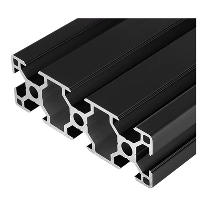 3090 aluminum extrusion, black anodised
