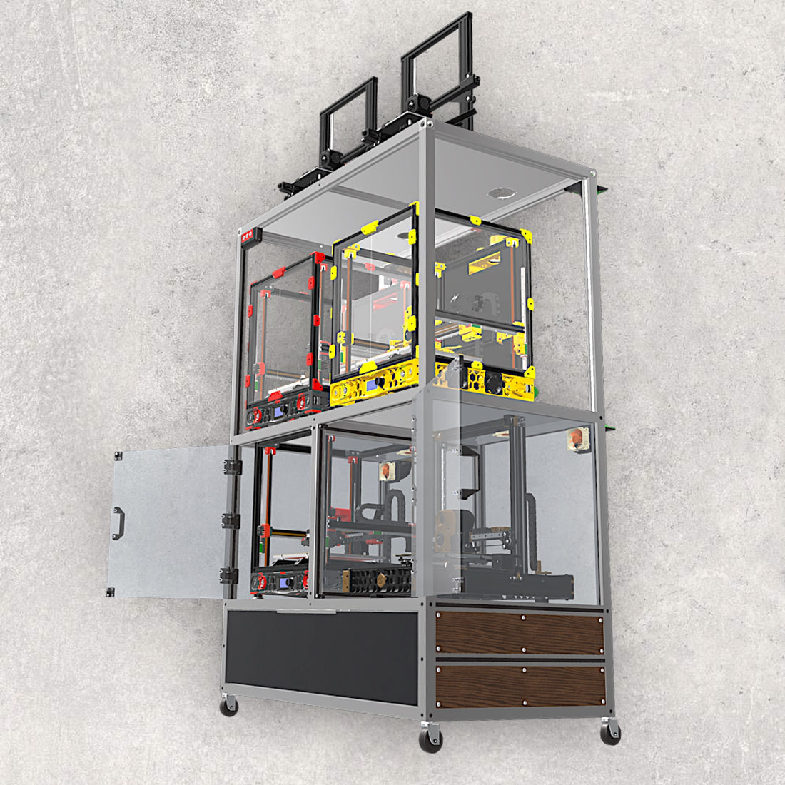 3D Printer Rack V2 (Download) – The Aluminum Carpenter