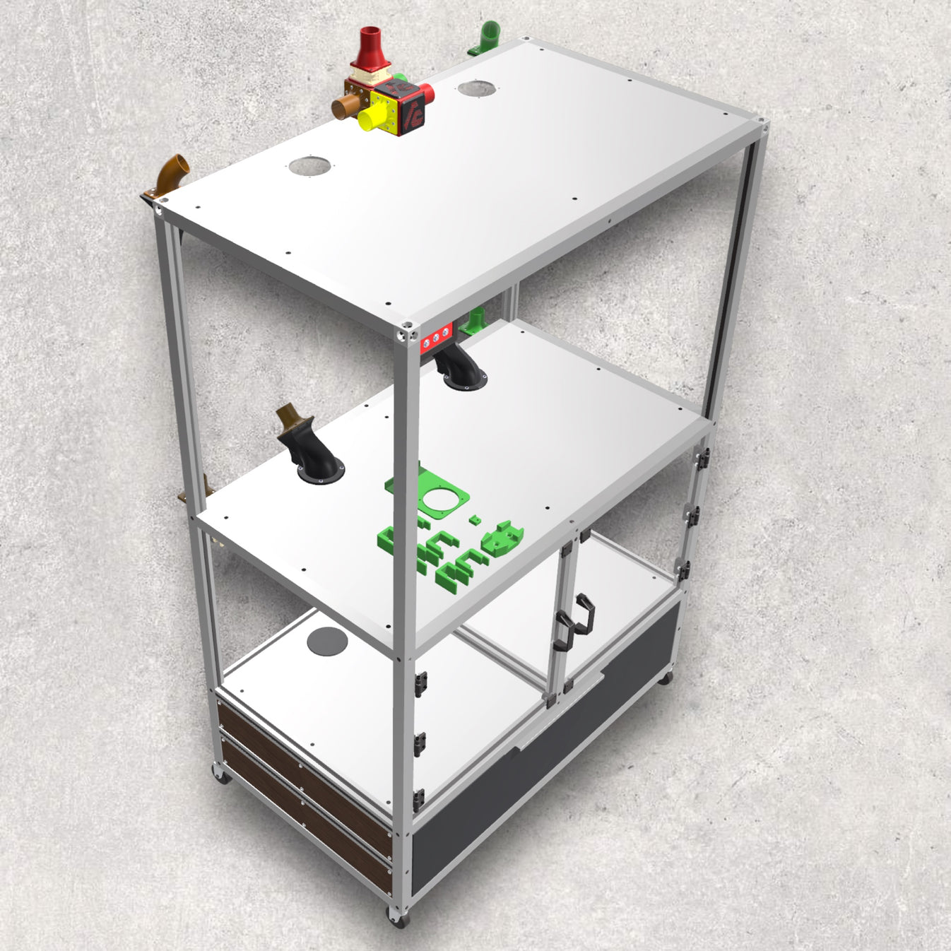 3D Printer Rack V2 (Download) – The Aluminum Carpenter