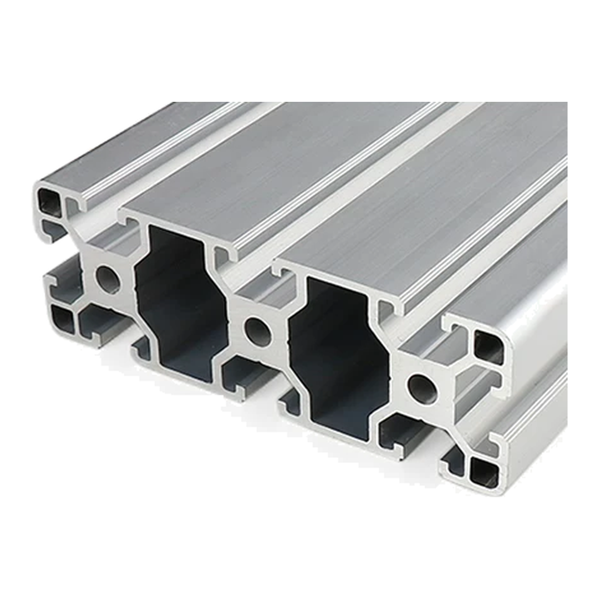 40120 aluminum extrusion, silver anodised
