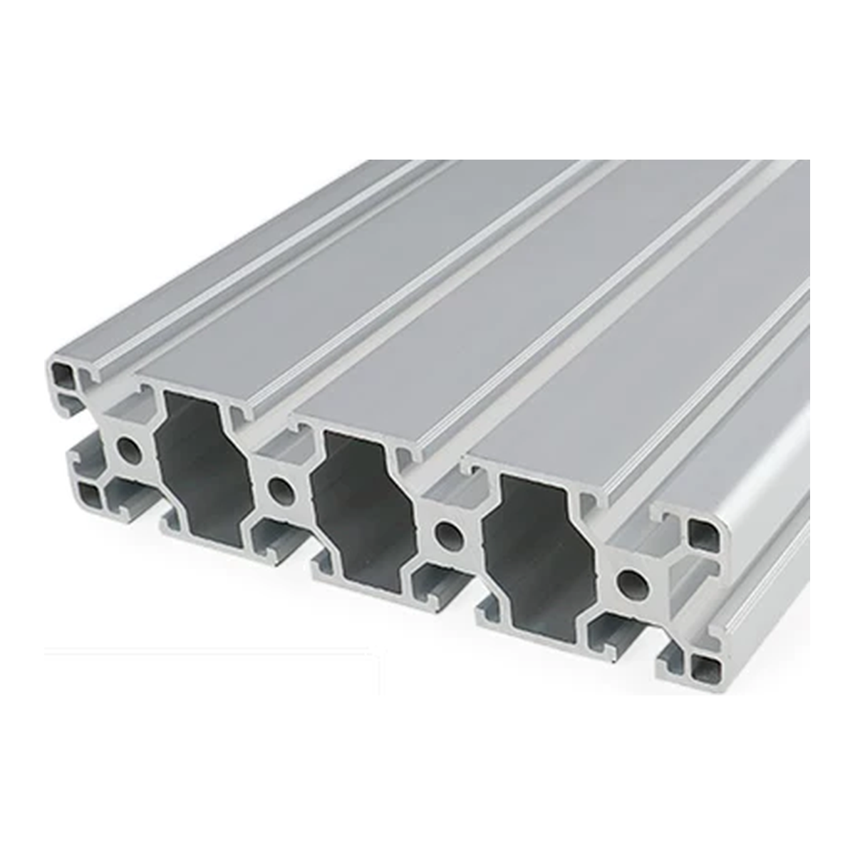 40160 aluminum extrusion, silver anodised