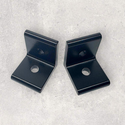 4040 Black Bracket 2 Round Holes (Set of 4)