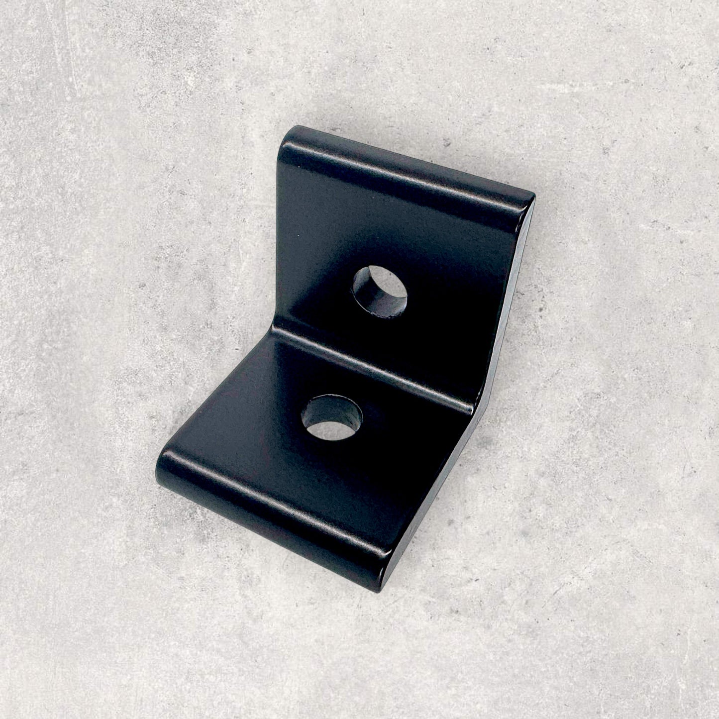 4040 Black Bracket 2 Round Holes (Set of 4)