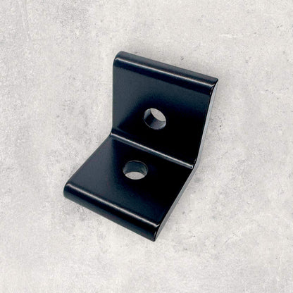 4040 Black Bracket 2 Round Holes (Set of 4)