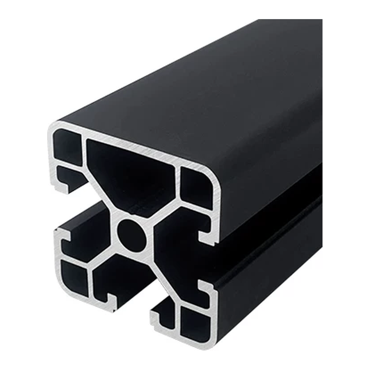 4040N1 aluminum extrusion, black anodised