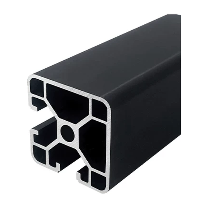 4040N2 aluminum extrusion, black anodised
