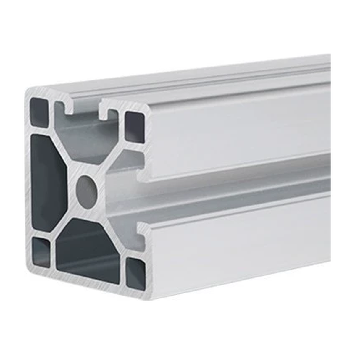 4040N2 aluminum extrusion, silver anodised