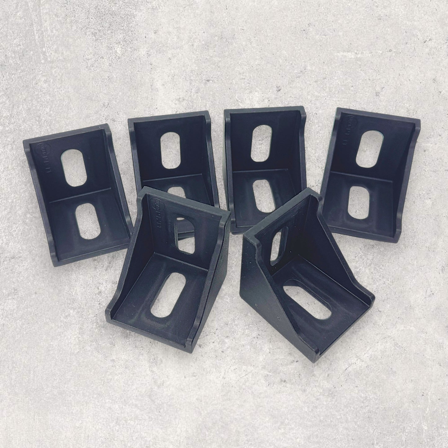 4040 Nylon Corner Bracket Black (Set of 4)