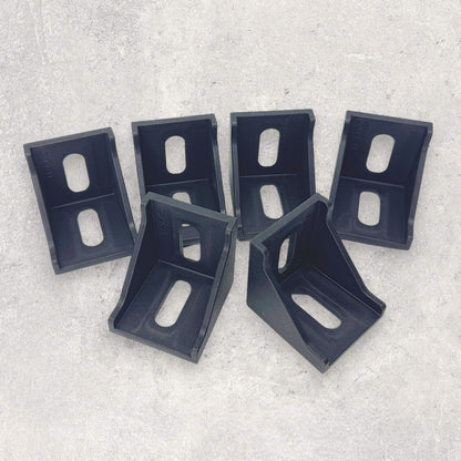 4040 Nylon Corner Bracket Black (Set of 4)