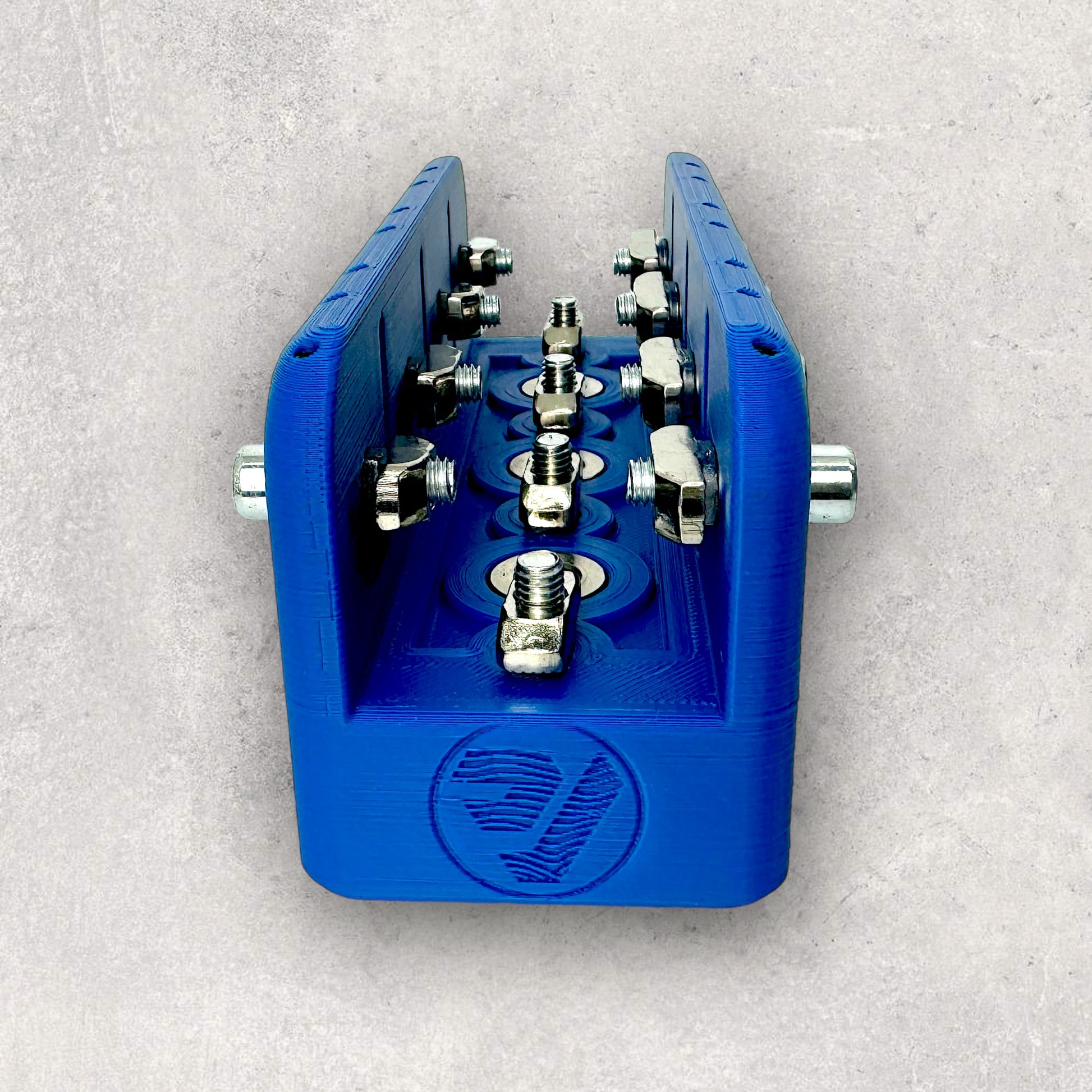 8020, 80/20, 4040, 4040 aluminum, 4040 aluminium, 40 Series, Aluminum Extrusion, Drilling Jig, Precision Drilling, Precision Hand Tool, 4040 Tri Freehand Drilling Jig, Bottom Upright View