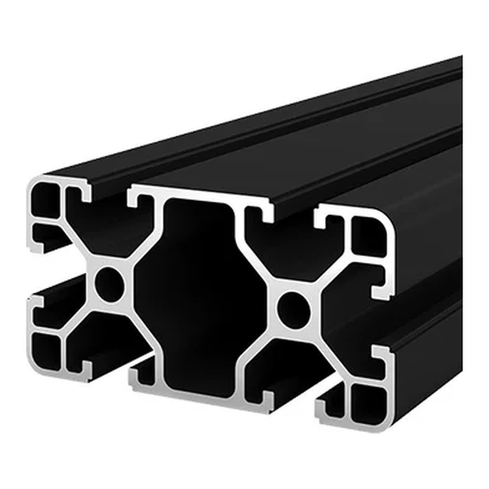 4080 aluminum extrusion, black anodised