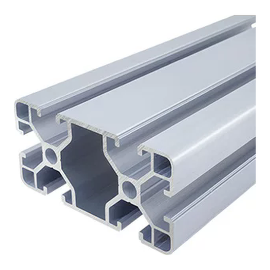 4080 aluminum extrusion, silver anodised