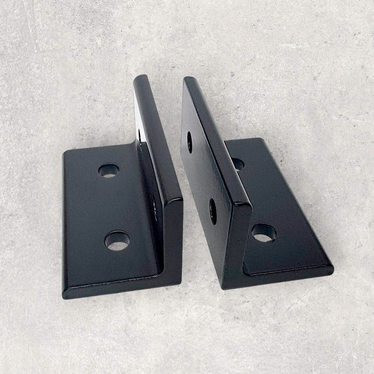 4080 Black Bracket (4 Round Holes)