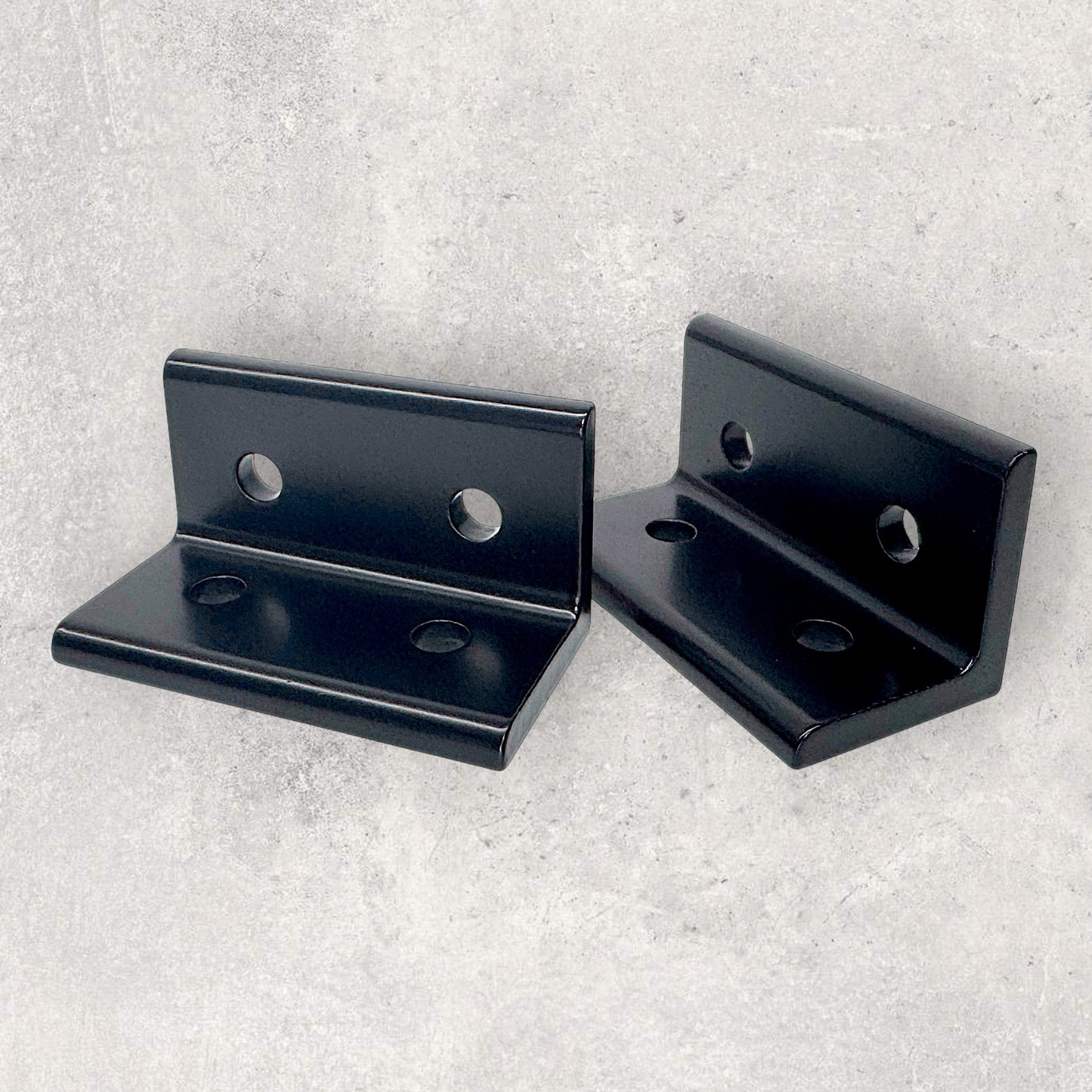 4080 Black Bracket (4 Round Holes)