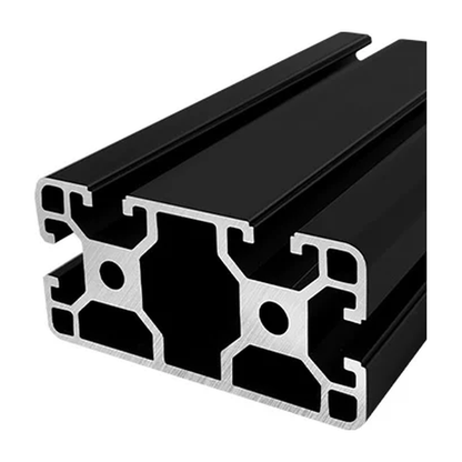 4080N1 aluminum extrusion, black anodised