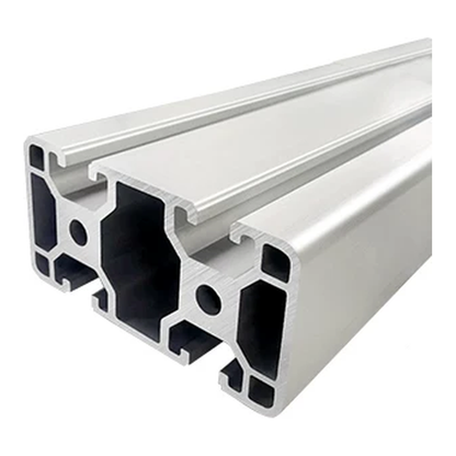 4080N2 Opposite Faces aluminum extrusion, silver anodised