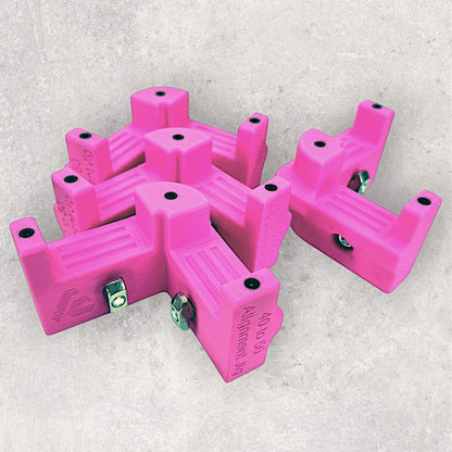8020, 80/20, 40 to 50, 5050 aluminum, 5050 aluminium, 40 Series, Aluminum Extrusion, Drilling Jig, Precision Drilling, Precision Hand Tool, 40 to 50 Alignment Jig, Bundle 1 View