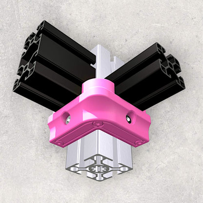 8020, 80/20, 40 to 50, 5050 aluminum, 5050 aluminium, 40 Series, Aluminum Extrusion, Drilling Jig, Precision Drilling, Precision Hand Tool, 40 to 50 Alignment Jig, 3D Bottom View