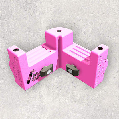 8020, 80/20, 40 to 50, 5050 aluminum, 5050 aluminium, 40 Series, Aluminum Extrusion, Drilling Jig, Precision Drilling, Precision Hand Tool, 40 to 50 Alignment Jig, Top Back View