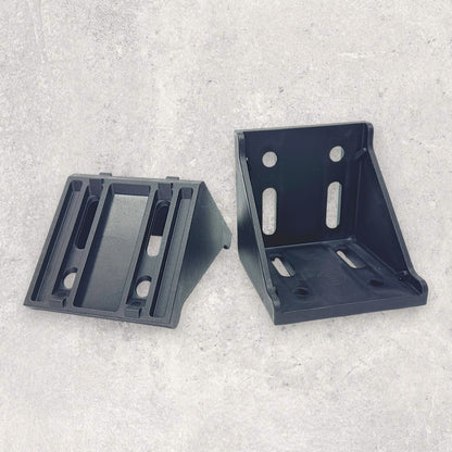 8080 Nylon Corner Bracket Black