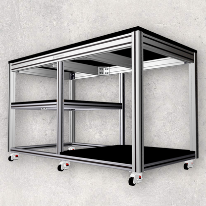 The Aluminum Carpenter, Customized Laboratory Mobile Table, Customized, Laboratory Mobile Table, 8020, 80/20, Aluminium Extrusion, Aluminum Extrusion, 40 to 50 Series, 3D Model 3-D Model