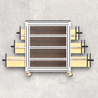 8020, 80/20, 2020, 8020 Design, Aluminum Design, Aluminium Design, Aluminum Extrusion Design, Aluminium Extrusion Design, Aluminum Extrusion, 3d Model, 3 D Model, Digital, Download, Digital Download, Extruded Aluminum, Extruded Aluminium, Aluminum Extrusion Outfeed Table, Aluminium Extrusion Outfeed Table, Outfeed Table, Workshop Outfeed Table, Workbench, Right 2D View