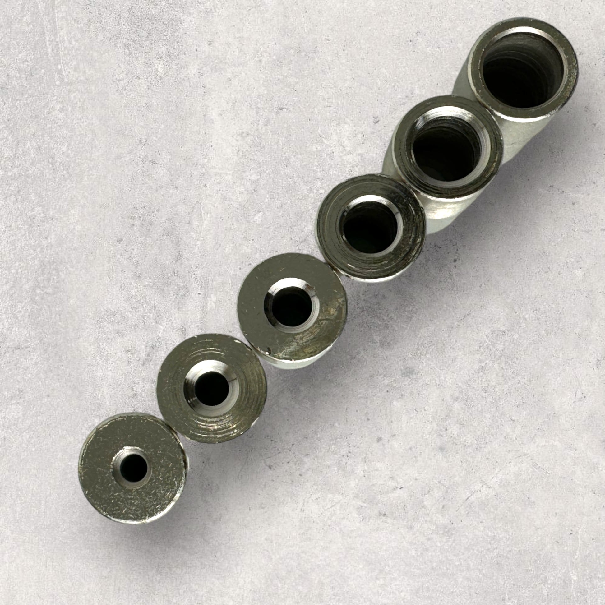 The Aluminum Carpenter, 8020, 80/20, Aluminium extrusion, Aluminum extrusion, Fixtures, Fasteners, Tools, Drill Guide Bushings, Top View