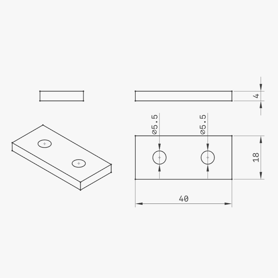 2040 Flush Plate