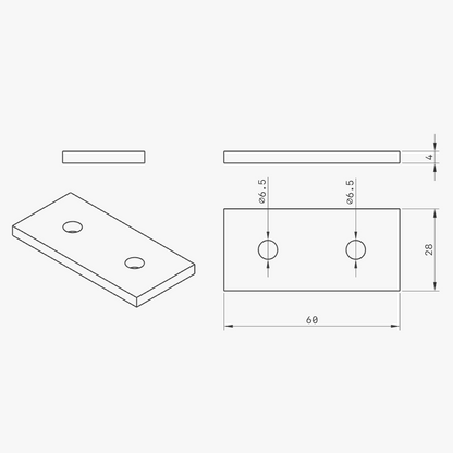 3060 Flush Plate