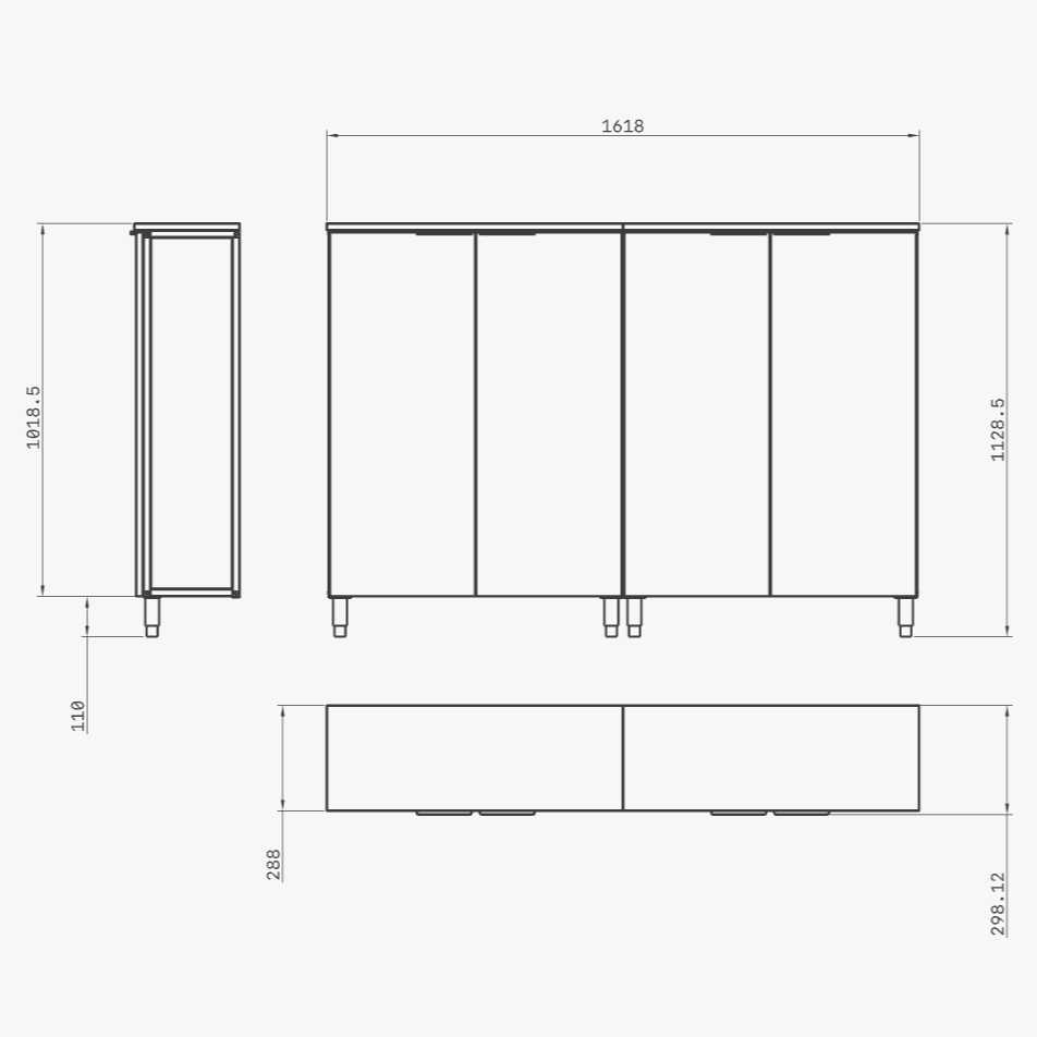 Twin Shoe Rack | Aluminum Extrusion CAD Design (Download) – The ...