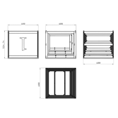 Winners Podium, Winner's Podium, Stackable, Winners Podium Stackable, Design, Plans, Build Plans, Aluminum Extrusion Design, CAD, CAD File, Digital Download, Digital, Aluminum Extrusion, Aluminium Extrusion, 8020, 80/20, 2D Diagram