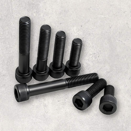 The Aluminum Carpenter, 8020, 80/20, Aluminium extrusion, Aluminum extrusion, Fixtures, Fasteners, Tools, Socket Head Cap Screw, M3, Black, Group Angled View