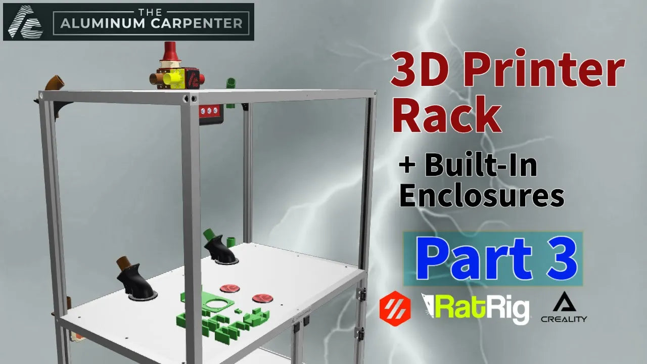 Load video: 3D Printer Rack | Part 3